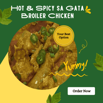 Hot & Spicy Adobo sa Gata Broiler Chicken